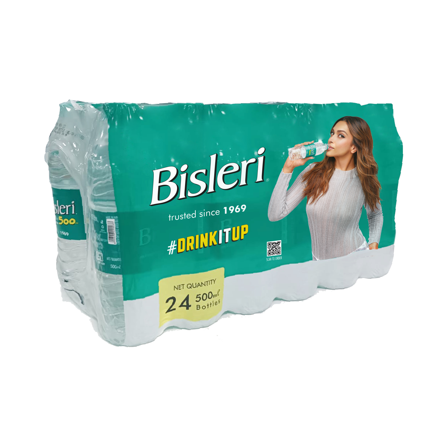 Bisleri 500 ML Packaged Drinking Water case of 24 bottles